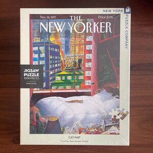 The New Yorker “Cat Nap” 1000pc Jigsaw Puzzle Jean-Jacques Sempé Cover Art 1997